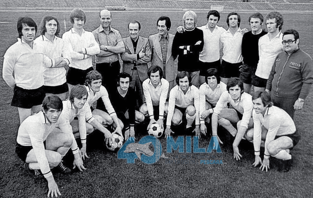Il Pescara 1975-76 in ritiro